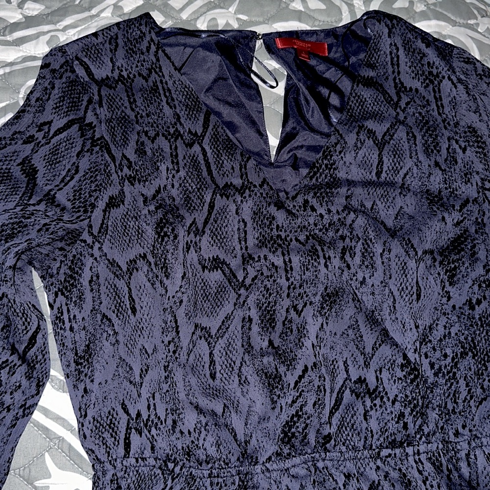Snake Print Violet Dress